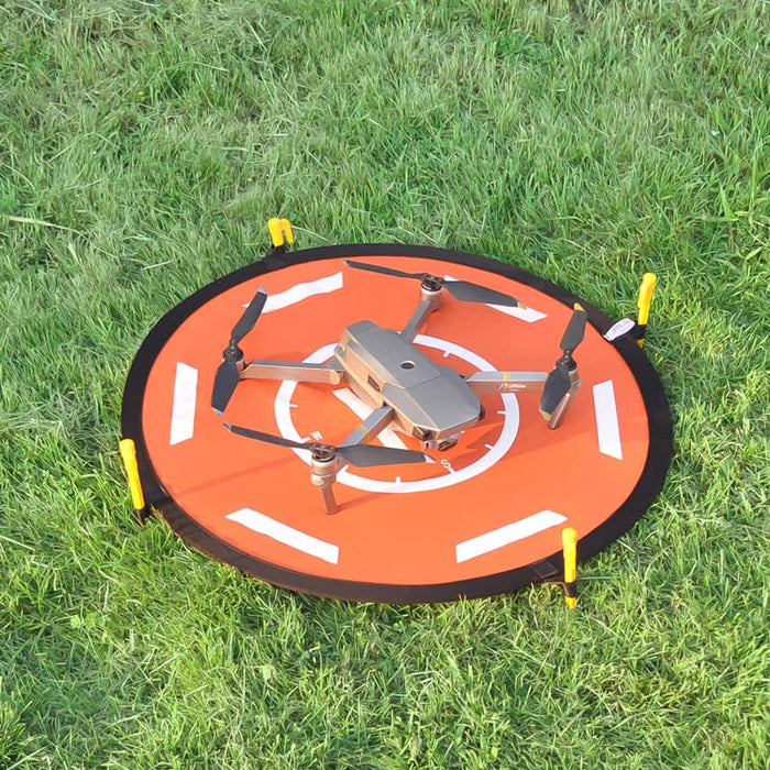 Helipad in gras