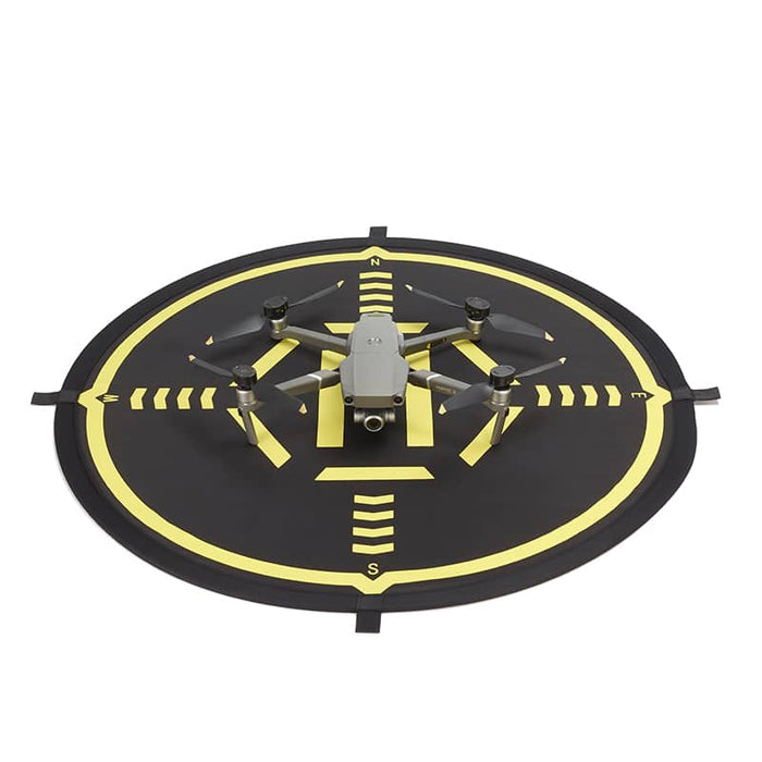 Helipad zwart met dji