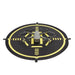 Helipad zwart met dji
